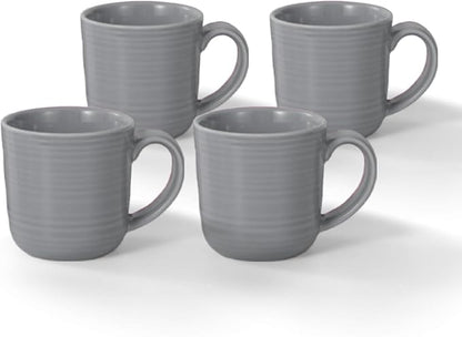 Ceramic Coffee Mugs Set of 4, 12 Ounces Ceramic coffee mug,heavy mug with Comfortable Handles,Dishwasher & Microwave Safe，coffe mug Sets 4 Beautiful Colors, tea mug for Coffee, Tea. (GARY)
