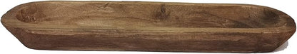 Wooden Dough Bowl Decor, Vintage Wooden Bowl Hand Carved Home Decor for Dining Table Center, Living Room, Kitchen Decor. (20inch brown)
