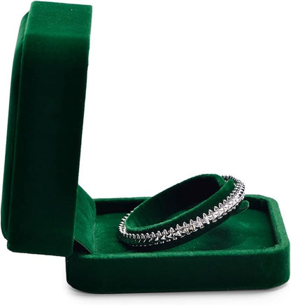 Green Small Bracelet Box Velvet Jewelry Gift Box for Bangle Bracelet Jewelry Bangle Gift Box