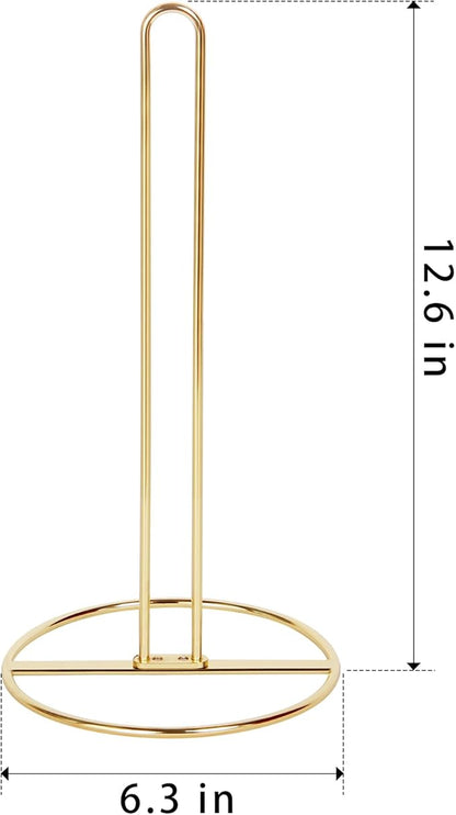 Gold Toilet Paper Holder Stand, OBODING, Freestanding Toilet Paper Holder for Storing 3 Rolls of Toilet Papers (Gold)