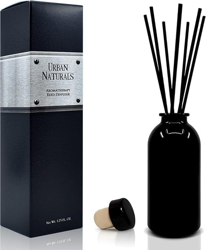 Urban Naturals Lavender Cedarwood Reed Diffuser Oil Set with Reed Sticks – Made in The USA