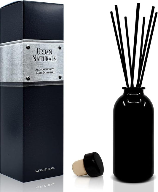 Urban Naturals Ocean Mist & Sea Salt Reed Diffuser Set | Made with Essential Oils & Real Botanicals | Decorative Air Freshener for Large Rooms | Beautiful Home Décor Makes a Great Gift