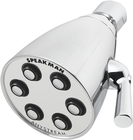 Speakman, Satin S-2252-AB-E2 Signature Brass Icon Anystream Adjustable Shower Head, 2.0 GPM