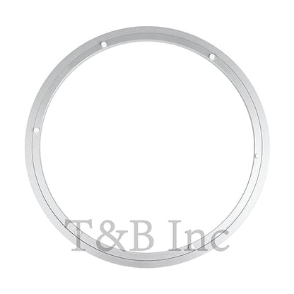 TamBee 18 Inch Lazy Susan Hardware Kit - Heavy Duty Aluminum Turntable Bearing with Metal Rotating Ring Mechanism Lazy Susan Parts for Puzzle Boards, DIY Projects (Base Only)