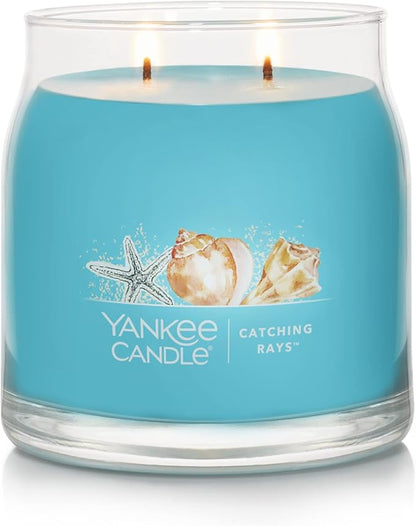 Yankee Candle Catching Rays Scented Signature 13oz Medium Jar 2-Wick Candle Over 35 Hours of Burn Time