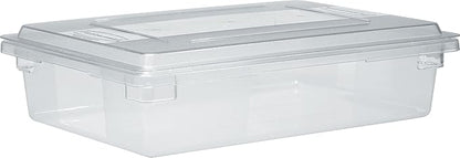 Rubbermaid Commercial Products Polycarbonate Food Storage Box/Tote 8.5 Gallon Clear for Restaurant/Kitchen/Cafeteria
