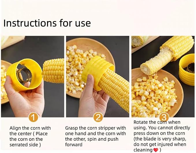 1 pcs Corn Peeler for Corn on the Cob，2026 reinforced handle，Suitable for corn stick，Non-Slip Handle for Smooth One-Hand Use,Quick Rinse Clean, – Use in Kitchen, Outdoor, BBQ, or Make Corn Juice