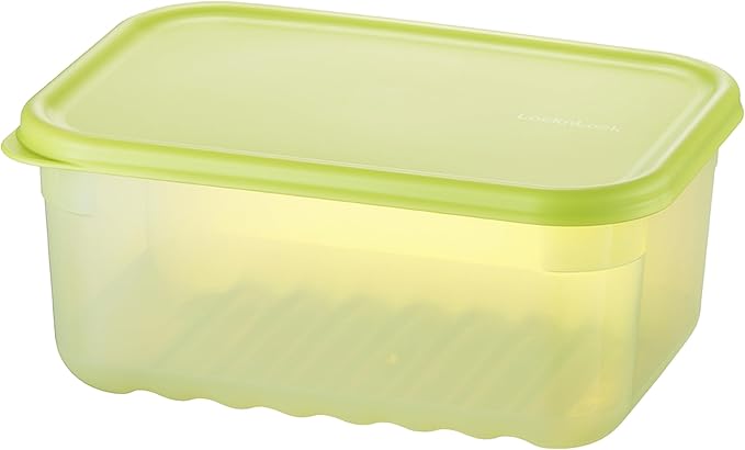LocknLock HLE5400 Fresh-Block Plastic Food Storage Container with Lid for Fruits, Veggies, Produce, Meal Prep, Leftovers, BPA-Free, Airtight, Leakproof, Microwave, Dishwasher, Freezer-Safe, 1.5L