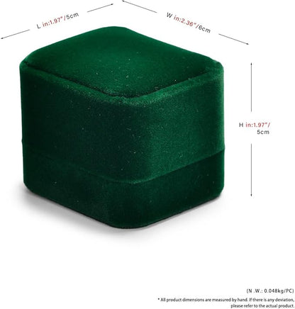 Green Small Proposal Ring Box Jewelry Gift Box for Ring Jewelry Gift Box for Engagement,Proposal