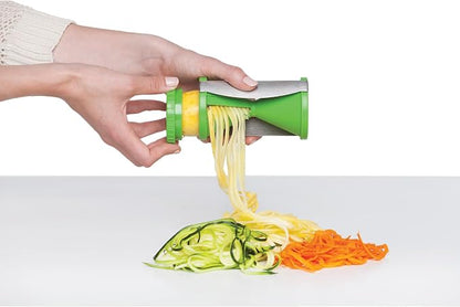 HIC Kitchen Spiral Vegetable Slicer, 18/8 Stainless Steel Blades, Set of 2