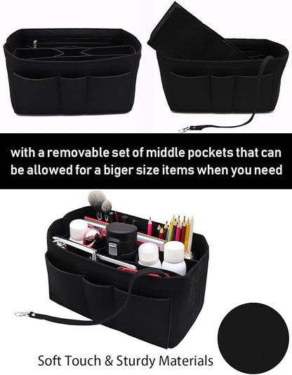 LEXSION Felt Insert Bag Organizer Bag In Bag For Handbag Purse Organizer Fits Speedy Neverful