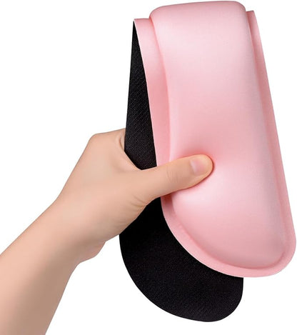 Dapesuom Enlarge Keyboard Wrist Rest, Memory Foam Keyboard Wrist Cushion for Computer Desk Mats Support, Typing Pain Relief Ergonomic Mouse Pad Rests with Non-Slip Base for Gaming, Laptop, Rose Pink