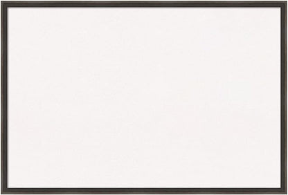 Amanti Art White Cork Board for Wall, 25x37 Vision Board with Brown Wood Frame, Large Corkboard Office Decor for Home Organization, Casual Corkboard Pinboard to display items for home organization