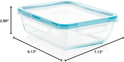 Snapware Snapware 6cup total solution rectangle food storage container glass, 9.3 Ounce (1112403)
