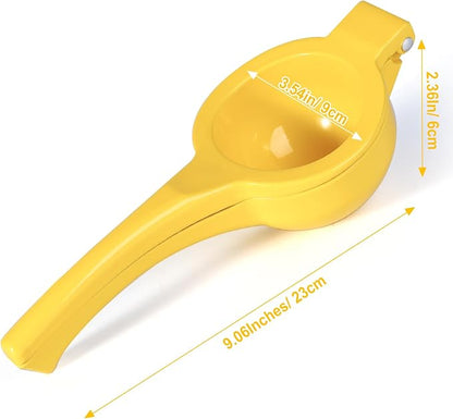 TEZZ Extra Large Citrus Squeezer, Premium Heavy Duty Mental Handhelp Juicer for Lemon, 3.5 Inch Hand Press Lemon Juice Squeeze, Lime Squeezer Bar Tool, Manual Citrus Press | Large bowl ergonomic handle easy handheld press for lemons and limes