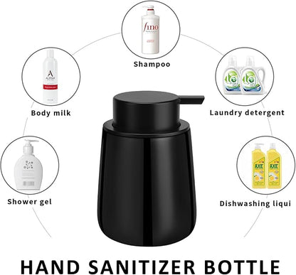 Soap Dispenser Ceramic with Easy-to-Press Pump Hand Lotion Liquid Dispenser for Shampoo Bathroom Kitchen 12 oz