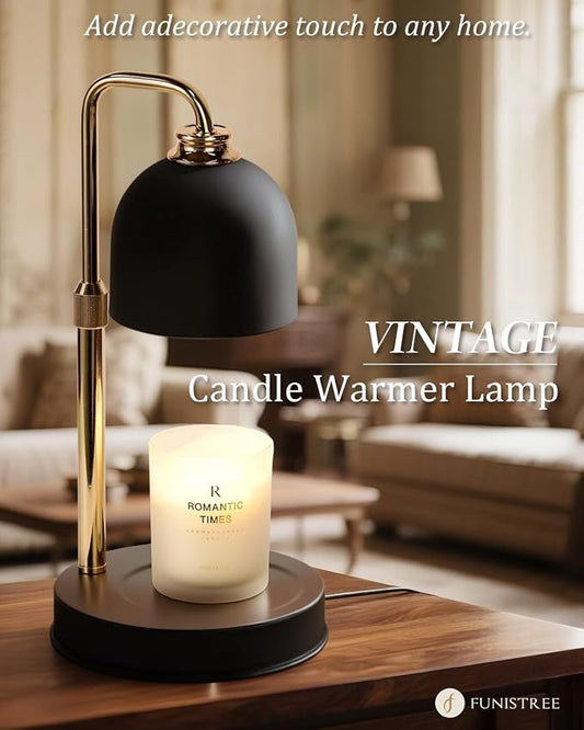 Candle Warmer Lamp with Timer & Dimmable Brightness, House Warming Gifts New Home, Candle Warming Lamp Gifts for Mothers Day, Birthday Gifts for Women Mom, Flameless Wax Melt Warmer for Jar Candles