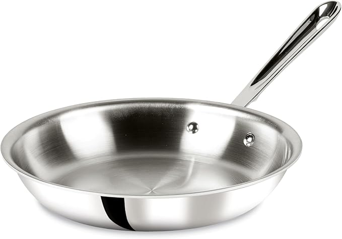 All-Clad D3® Stainless Steel 10 inch Frying Pan- Made in the USA- The Original Bonded Professional Cookware- Oven Safe & Induction Compatible