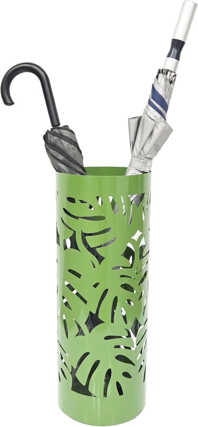 Mango Steam Round Leaf Umbrella Stand, Green