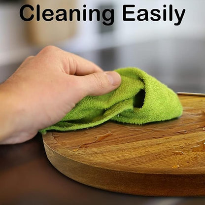 14" Acacia Wood Lazy Susan Organizer Kitchen Turntable for Cabinet Pantry Table Organization