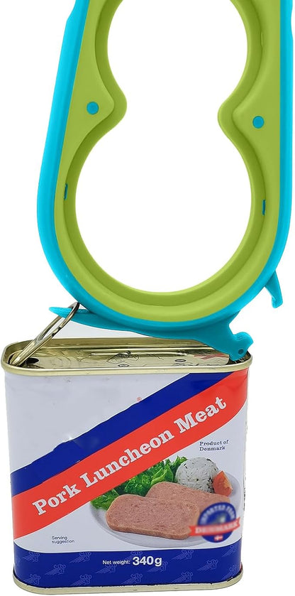 Otstar Jar Opener Bottle Opener and Can Opener for Weak hands, Seniors with Arthritis and Anyone with Low Strength, Mutil Jar Opener Get Lids Off Easily (Blue)