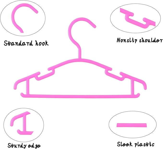 120 Pack White Baby Clothes Hangers,Kids Plastic Hangers for Closet,Toddler,Infant,Child,Newborn's Coat Hangers Ideal for Laundry and Nursery's Everyday Standard Use