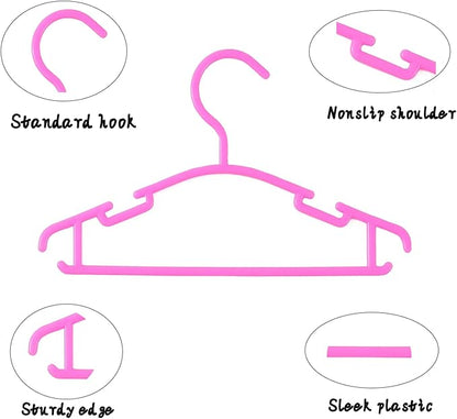 120 Pack White Baby Clothes Hangers,Kids Plastic Hangers for Closet,Toddler,Infant,Child,Newborn's Coat Hangers Ideal for Laundry and Nursery's Everyday Standard Use