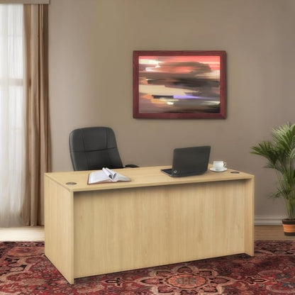 Regency Legacy 66 x 30 in. Office Desk with Double Full Pedestal- Noble Oak