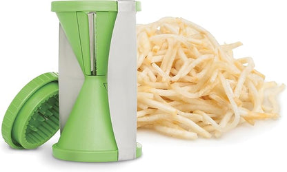 HIC Kitchen Spiral Vegetable Slicer, 18/8 Stainless Steel Blades, Set of 2