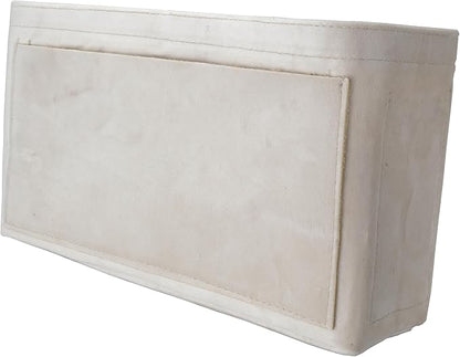 Purse Organizer Insert, Suede Bag Organizer Handbag Tote Shaper, Suede Material, Soft and Non Damaging Bag (Beige, Large)