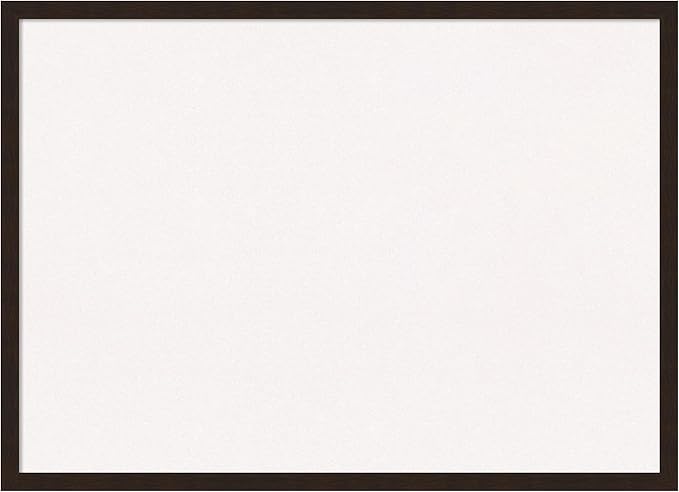 Amanti Art White Cork Board for Wall, 21x29 Vision Board with Brown Wood Frame, Medium Corkboard Office Decor for Home Organization, Rustic Farmhouse Corkboard Pinboard to display items for home