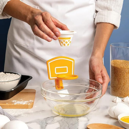 OTOTO Dunk N' Egg Yolk Separator Funny, Unique Kitchen Gadgets, Kitchen Accessories, Unique Cooking Gifts, Basketball Stuff