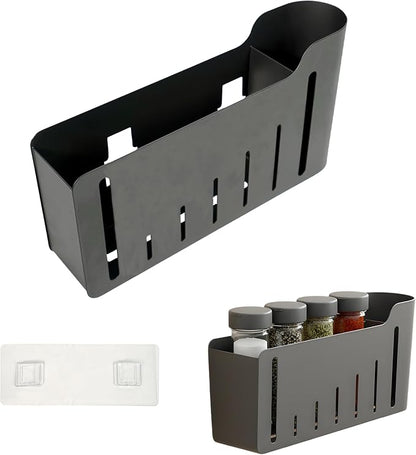Cabinet Door Organizer, Adhesive Mount Kitchen Storage for Foil, Plastic Wrap & Food Bags - Behind the Door Dispenser for Pantry, Cabinet, Small Spaces
