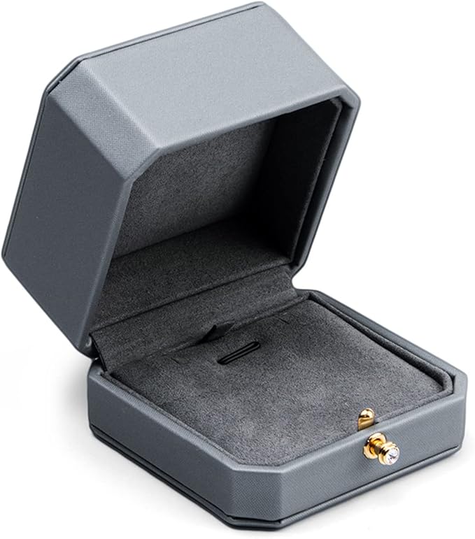 Premium Leather Necklace Pendant Box Jewelry Gift Box Jewelry Necklace Earrings Gift Box