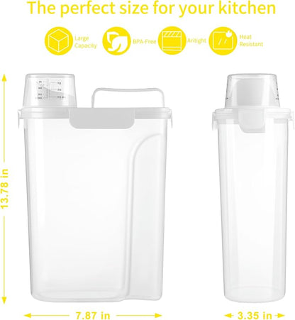 FrutPunch Rice Container,Rice Storage Container,5L,5.2Qt Tcereal Storage Container,Suitable for Home Kitchen Rice, Soybean Food Storage,Pet Food Storage Containers (5, Liters)