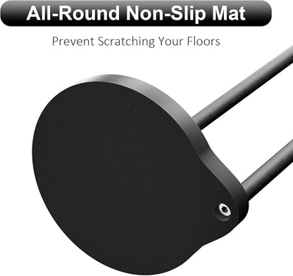 KASUNTO Toilet Paper Holder for Bathroom, Heavy Weighted Metal Free Standing Toilet Paper Storage with Crystal Ball, Toilet Paper Stand for Bathroom Accessories, Matte Black [Holds MEGA Rolls]