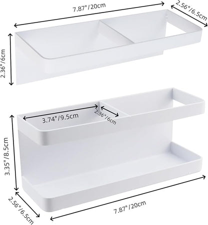 Bitray Umbrella Stand Holder Metal Wall Mounted Umbrella Holder Rack No Punching Umbrella Stand Entryway Hotel Home and Office - White