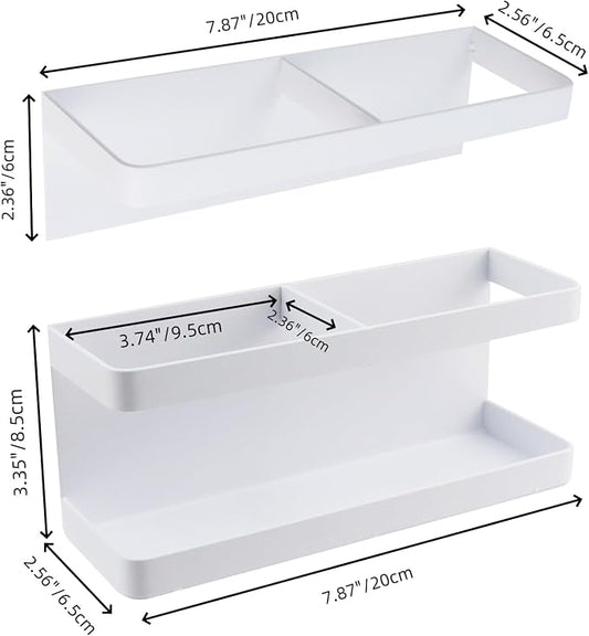 Bitray Umbrella Stand Holder Metal Wall Mounted Umbrella Holder Rack No Punching Umbrella Stand Entryway Hotel Home and Office - White