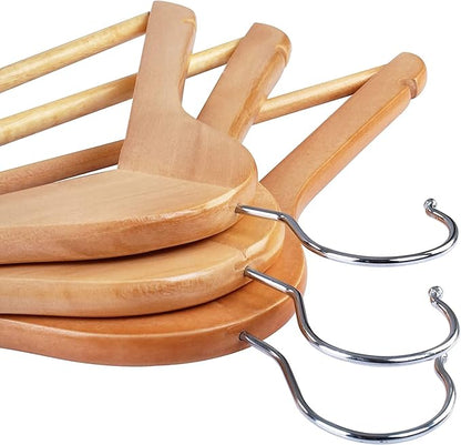 Utopia Home Premium Wooden Hangers 30 Pack - Heavy Duty & Durable Coat Hanger - Wood Hanger with 360-Degree Rotatable Hook - Clothes Hangers with Non-Slip Shoulder Notches For Shirts & Coats (Natural)