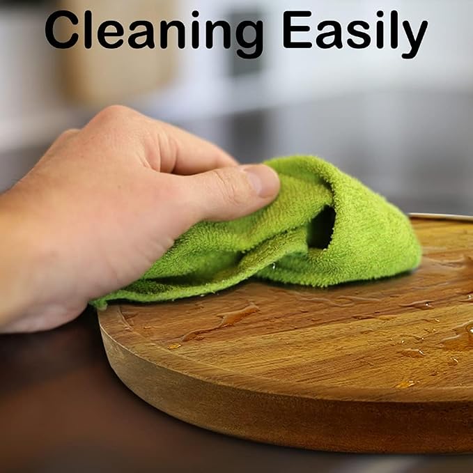 11" Acacia Wood Lazy Susan Organizer Kitchen Turntable for Cabinet Pantry Table Organization,2 Pack