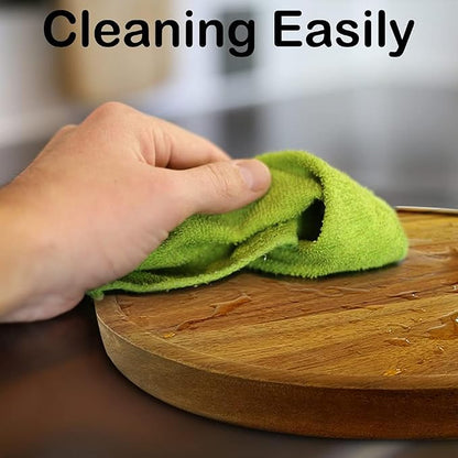 11" Acacia Wood Lazy Susan Organizer Kitchen Turntable for Cabinet Pantry Table Organization,2 Pack