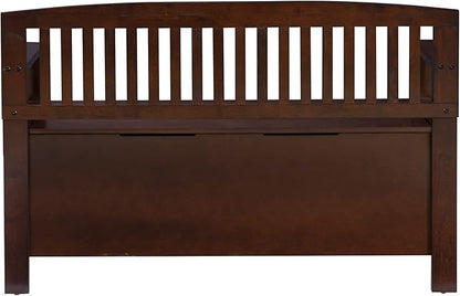 Linon Home Dcor Linon Home Decor Cynthia Storage Bench, 50"w x 17.25"d x 32"h, Walnut