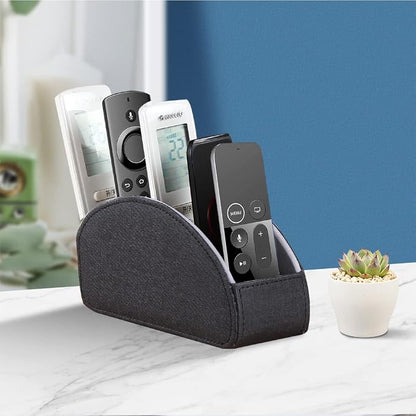 YAPISHI Remote Control Holder, 5 Rooms Desk Organizer and Decorations for Living Room, Bedside Table Remotes Caddy for TV Controllers/Makeup Brush Pen/Office Stationery/Art Supplies/Eyeglasses