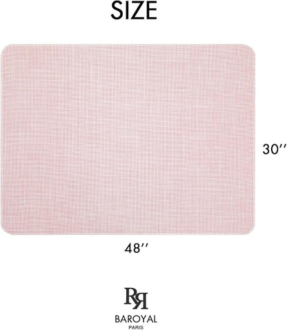 BARoyal Office Chair Mat for Hardwood Floor Under Desk Computer Rolling Chair Mat for Wood/Tile Floor Non-Slip Heavy Duty Desk Rug PVC Plastic Hard Floor Protector 30" x 48"(Blush)