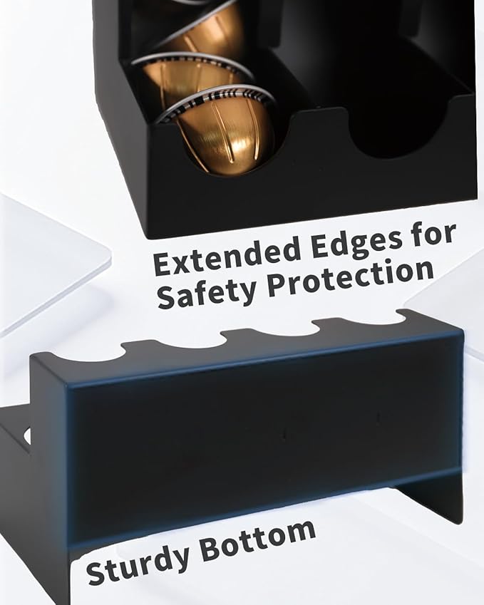 Nespresso Vertuo Pod Dispenser,Nespresso Pods Holder, Dispenses 4 Coffee Flavors (40 Vertuo Capsules),Nespresso Vertuo Pod Holder, Nespresso Pod Holder for Coffee Capsules（Holder only）