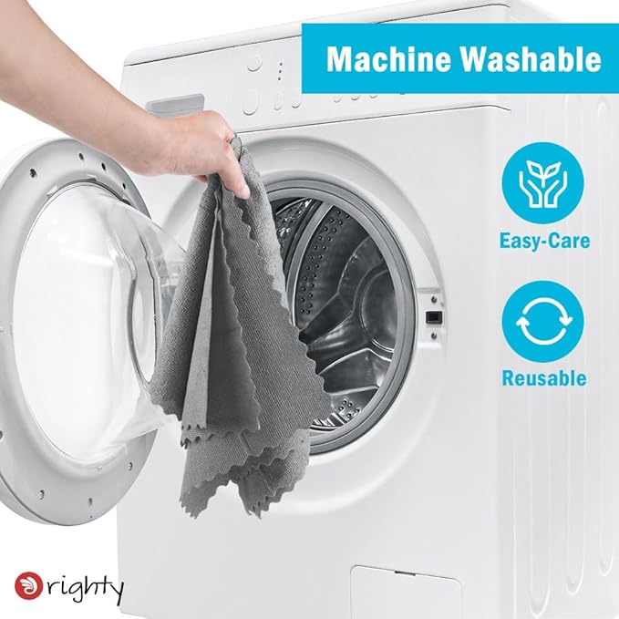 Orighty Microfiber Cleaning Cloth, 400 Pack Highly Absorbent Cleaning Rags, Household Cleaning Supplies, Reusable Microfiber Towels Lint Free Cloths for House, Kitchen, Car Care, 12x11 inch, Grey