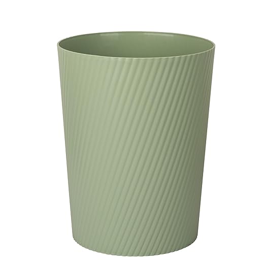 UUJOLY Small Trash Can Wastebasket Garbage Can Container Bins for Bathrooms, Laundry Room, Kitchens, Offices, Kids Rooms, Dorms (Mint Green)