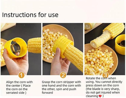 2pcs Corn Peeler for Corn on the Cob，2026 reinforced handle，Suitable for corn stick，Non-Slip Handle for Smooth One-Hand Use,Quick Rinse Clean, – Use in Kitchen, Outdoor, BBQ, or Make Corn Juice