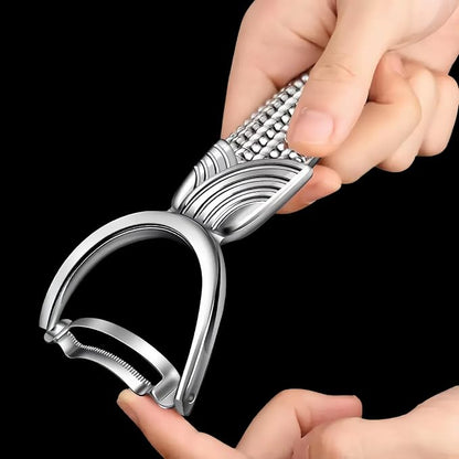 TEEVEA Corn Peeler for Corn on the Cob, Stainless Steel Corn Cob Stripper, Kernel Remover Tool for Home Kitchen BBQ Canning Camping