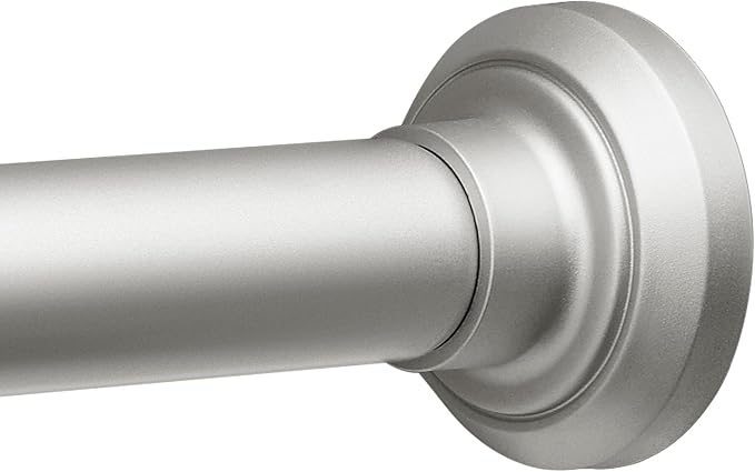 ENJOYBASICS Shower Curtain Rod 30 to 64 Inches, Stainless Steel Adjustable Spring Tension Rods No Drill for Bathroom, Closet, Window, Room Divider, Never Rust, Non Slip, Nickel